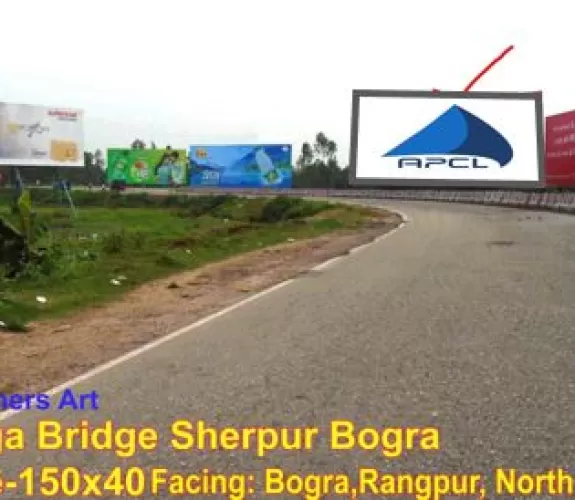 Billboard at Gogabridge, Sherpur, Bogura