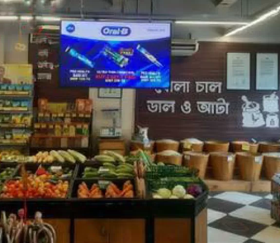 Indoor LED Screen at Meena Bazar Chittagong