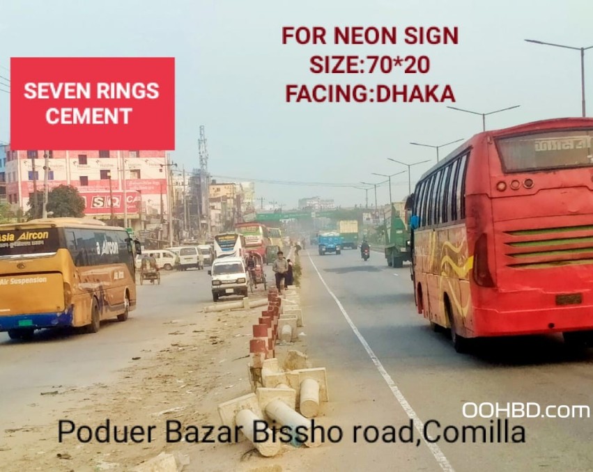 Neon Sign at Poduer Bazar Bissho Road